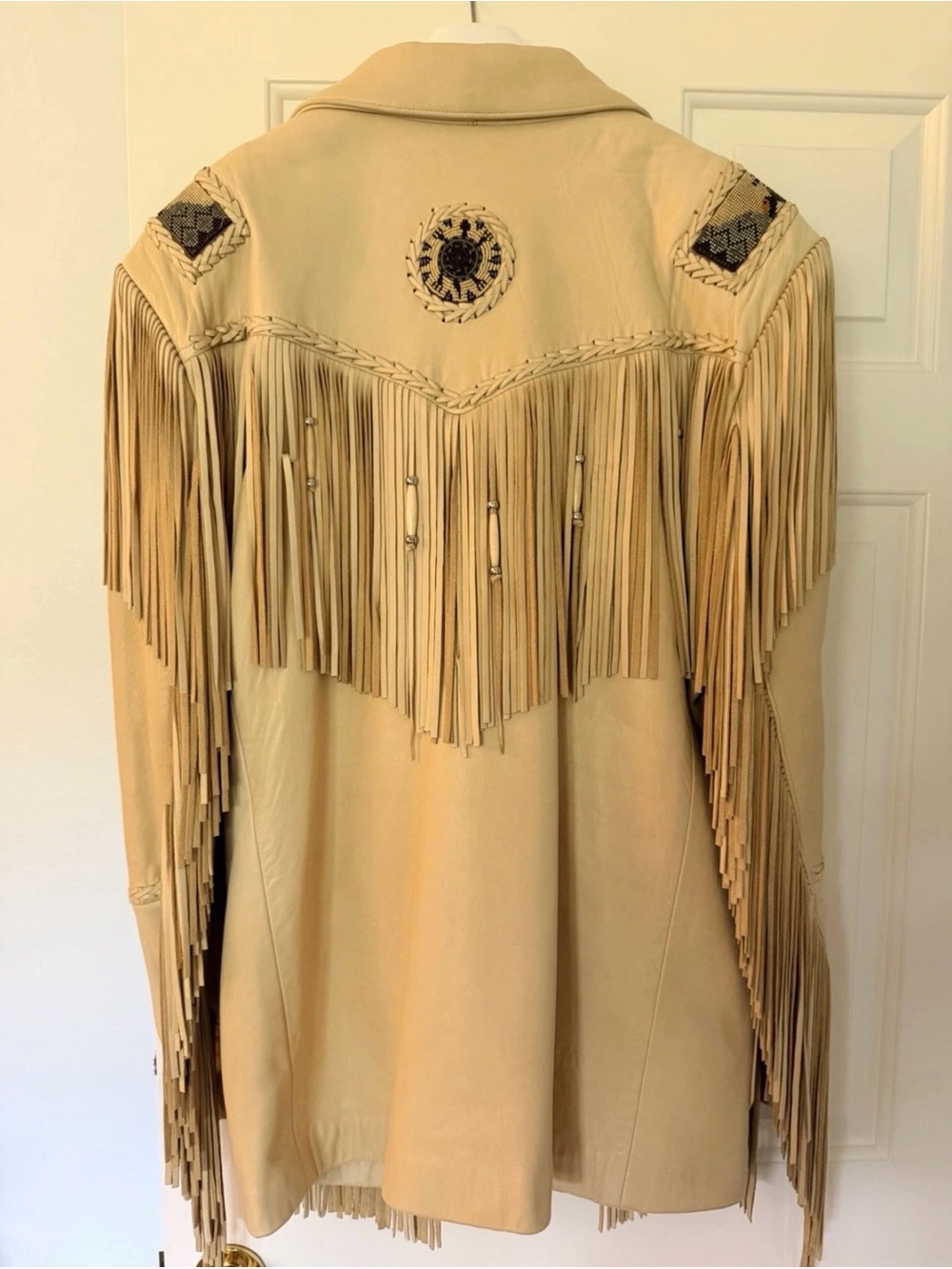 VINTAGE Alaska Fur Gallery Leather Fringe Jacket Large $3,000